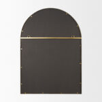 48" Gold Metal Double Arch Framed Accent Mirror - Image 9