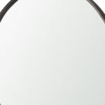 38" Gunmetal Metal Round And Rectangle Framed Accent Mirror - Image 3