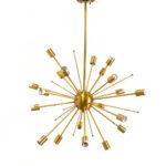 Gold Multi Light Metal Dimmable Chandelier - Image 2