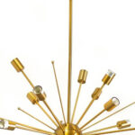 Gold Multi Light Metal Dimmable Chandelier - Image 3