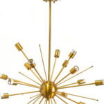 Gold Multi Light Metal Dimmable Chandelier - Image 4