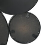 Set Of Eight Black Metal Round Cojoined Accent Mirrors - Image 9
