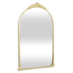 34" Gold Metal Arch Accent Mirror - Image 6