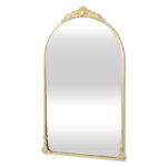 34" Gold Metal Arch Accent Mirror - Image 3