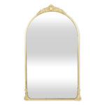 34" Gold Metal Arch Accent Mirror - Image 5
