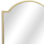 32" Gold Metal Beaded Arch Accent Mirror - Image 7