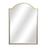 32" Gold Metal Beaded Arch Accent Mirror - Image 2