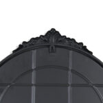 34" Black Metal Arch Accent Mirror - Image 8