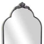 65" Black Metal Arch Full Length Hanging Mirror - Image 8