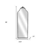 65" Black Metal Arch Full Length Hanging Mirror - Image 13