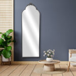 65" Black Metal Arch Full Length Hanging Mirror - Image 12