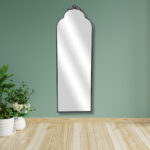 65" Black Metal Arch Full Length Hanging Mirror - Image 11