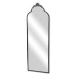 65" Black Metal Arch Full Length Hanging Mirror - Image 4