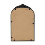 16" Black Metal Arch Accent Mirror - Image 5