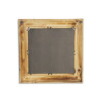 22" Brown Wood With Gold Bows Square Accent Mirror - Image 5