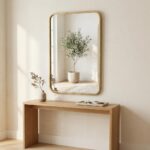 32" Gold Metal Beaded Accent Mirror - Image 13