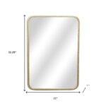 32" Gold Metal Beaded Accent Mirror - Image 12