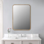 32" Gold Metal Beaded Accent Mirror - Image 10