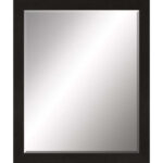 33" Dark Brown Accent Mirror - Image 2