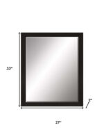 33" Dark Brown Accent Mirror - Image 6