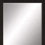 33" Dark Brown Accent Mirror - Image 4