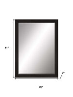 41" Dark Brown Accent Mirror - Image 6
