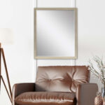 31" Silver Wood Accent Mirror - Image 5