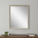 31" Silver Wood Accent Mirror