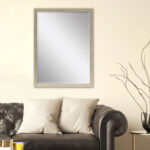 39" Silver Solid Wood Framed Accent Mirror - Image 5