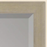 39" Silver Solid Wood Framed Accent Mirror - Image 4