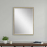 39" Silver Solid Wood Framed Accent Mirror