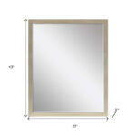 43" Silver Wood Accent Mirror - Image 7