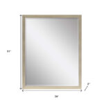 51" Silver Wood Accent Mirror - Image 7