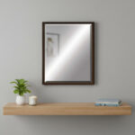 31" Bronze Wood Accent Mirror