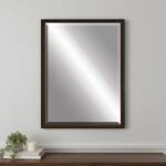 43" Bronze Wood Accent Mirror