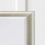 32" Silver Wood Accent Mirror - Image 3