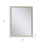 40" Silver Wood Accent Mirror - Image 7