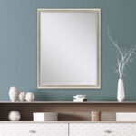 44" Silver Wood Accent Mirror - Image 5