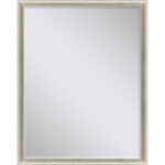 44" Silver Wood Accent Mirror - Image 2