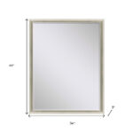 44" Silver Wood Accent Mirror - Image 7