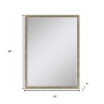 38" Silver Wood Accent Mirror - Image 6
