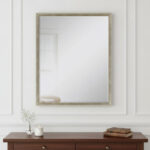 42" Silver Wood Accent Mirror