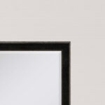 40" Dark Brown Solid Wood Framed Accent Mirror - Image 5