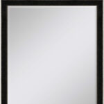 44" Dark Brown Wood Accent Mirror - Image 4
