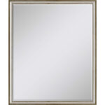 30" Silver Wood Accent Mirror - Image 2