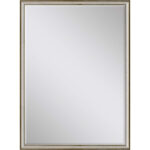 38" Silver Wood Accent Mirror - Image 3