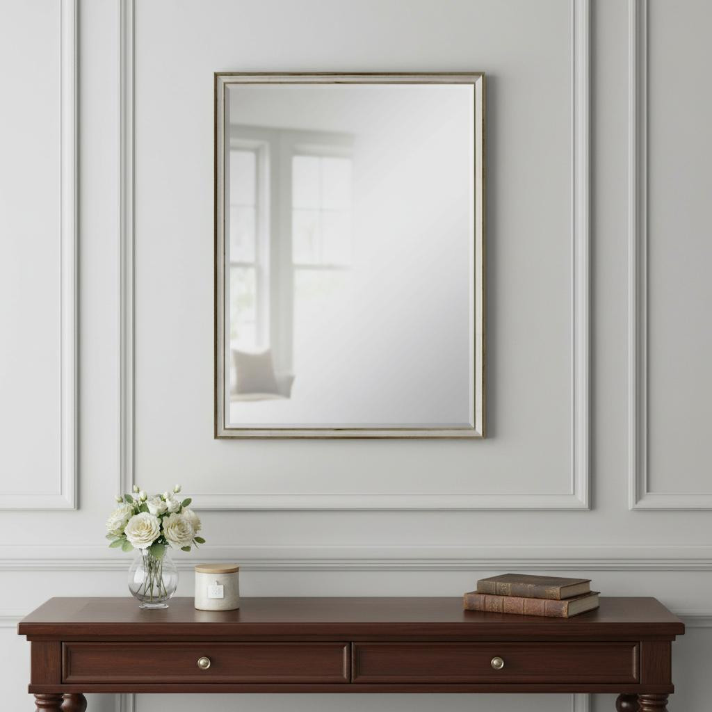 632778_6_owfjBl3S.jpg 38" Silver Wood Accent Mirror - Image 1