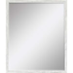 31" White Wood Accent Mirror - Image 3
