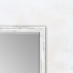 39" White Wood Accent Mirror - Image 5