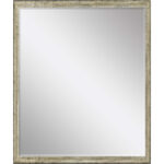 31" Silver Wood Accent Mirror - Image 2